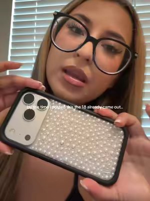 TikTok post by @felitsaa for Wildflower Cases. Caption reads: [...] <3 #iphone17pro #iphone #iphonecase....