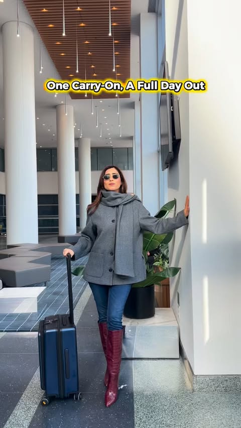 Instagram post by @thesamridhijoshi for LEVEL8. Caption reads: Work. Meetings. Travel. Repeat. @level8_official....