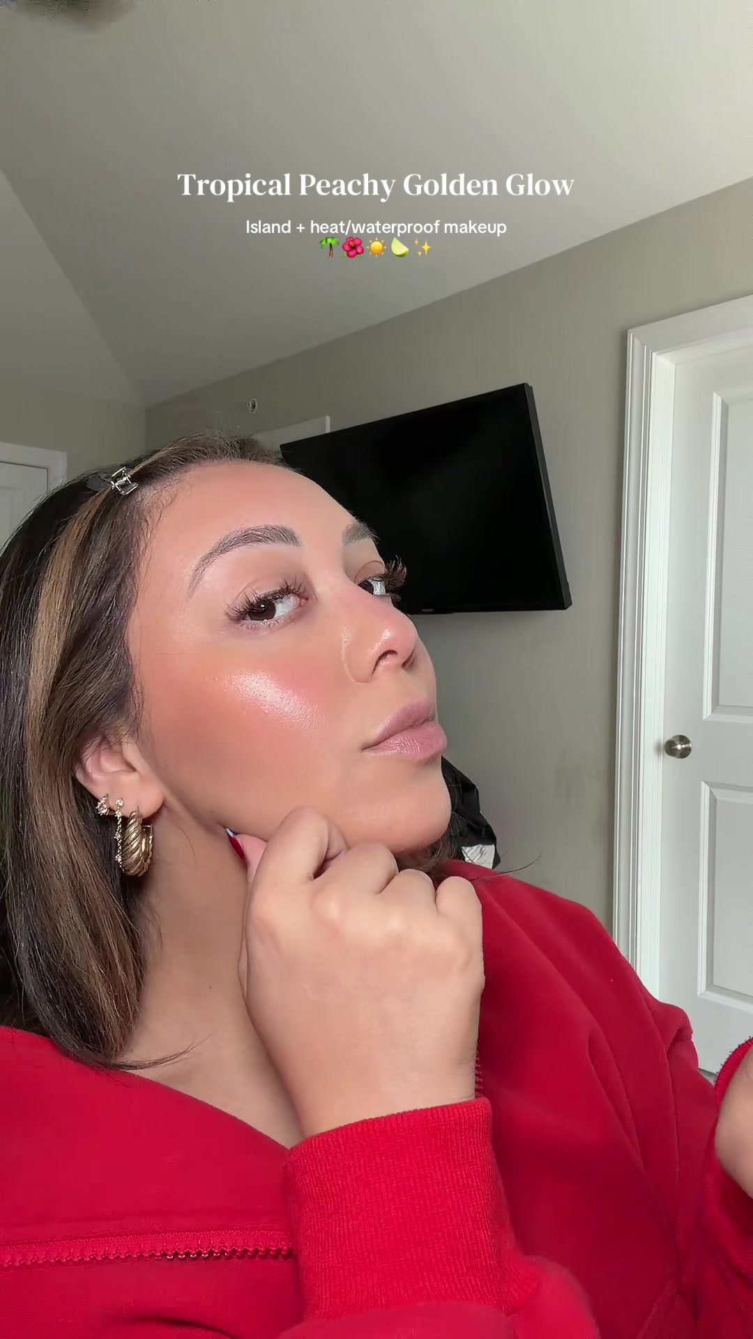 TikTok post by @bellan0elle for Marylia Scott Cosmetics. Caption reads: [...] going to NEED!! 🌴☀️🌺🍋‍🟩✨ @Marylia Scott....