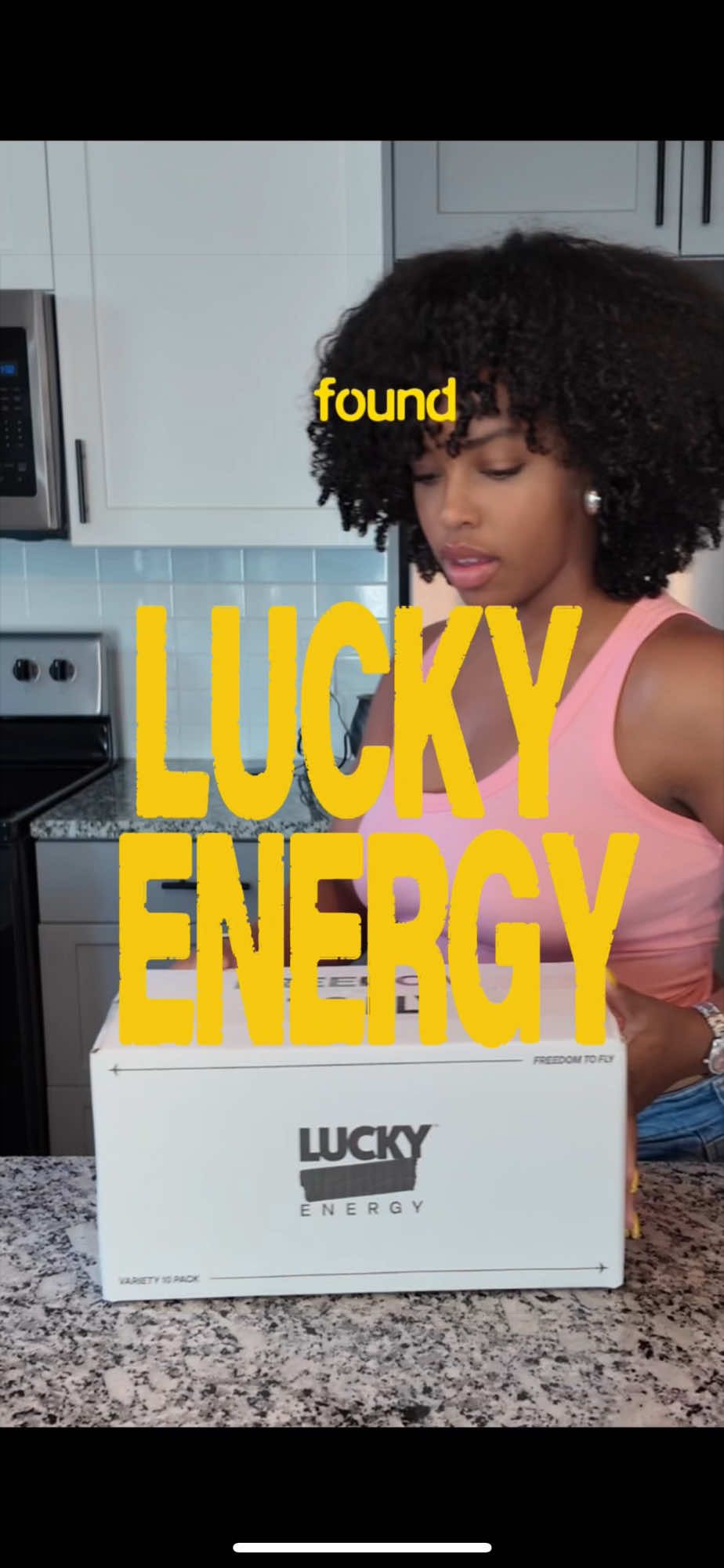 TikTok post by @cailianaa for Lucky Beverage Co.. Caption reads: Romanticizing the little routines that keep me....