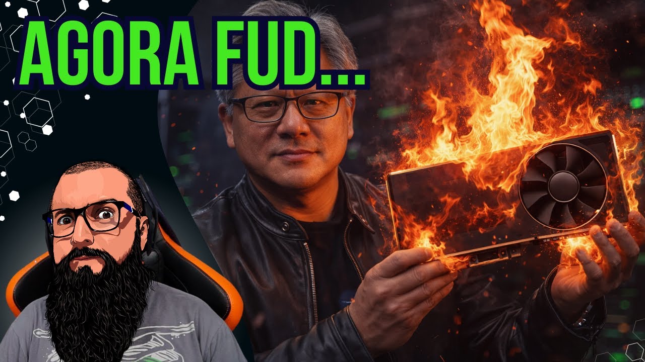 YouTube post by @PapaHardware for Gvgmall. Caption reads: Nvidia will CUT GPUs in 2026 and the price will....