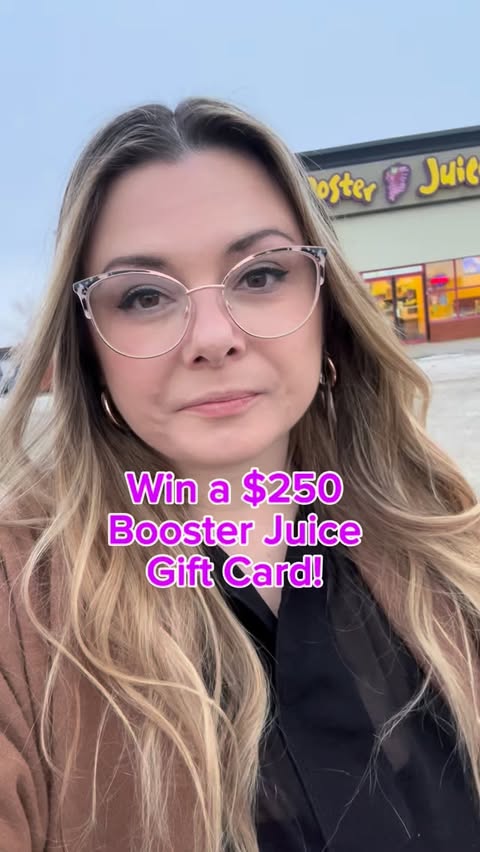 Instagram post by @katiestanners for Booster Juice. Caption reads: Our pals at @boosterjuice are bringing back their....