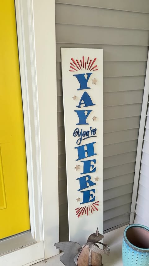 Instagram post by @makingathome for WeCreat. Caption reads: Today I made this porch sign using the WeCreat....