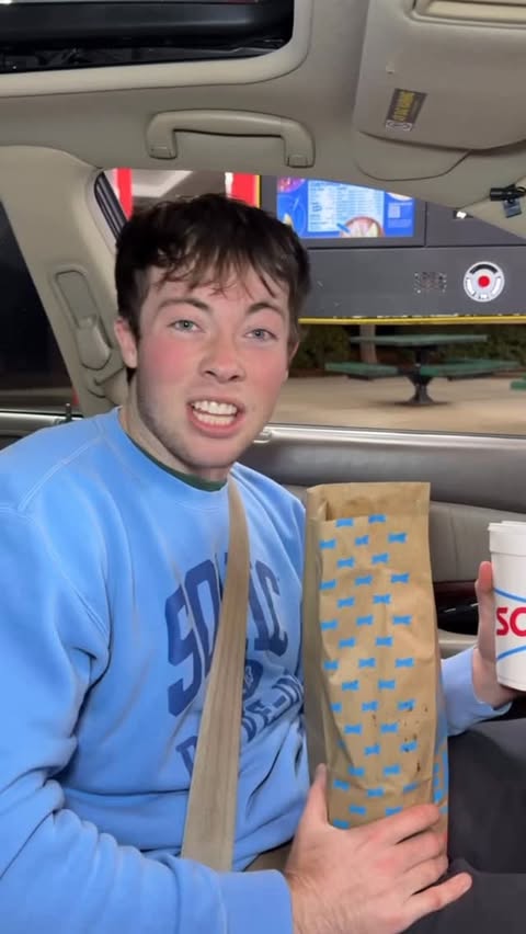 Instagram post by @andreww_mckenna for Sonic Drive-In. Caption reads: [...] without the proper fuel. @sonicdrivein....