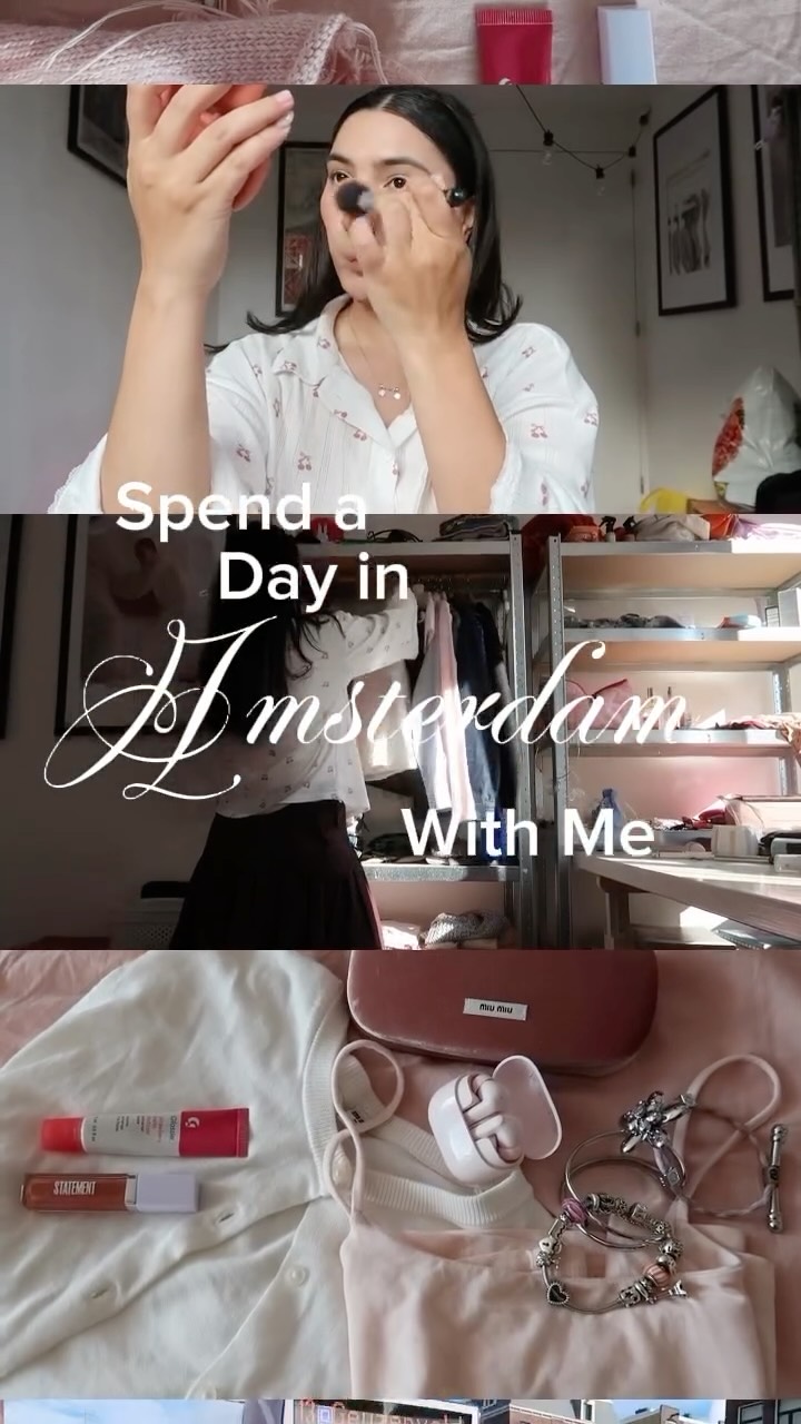 Instagram post by @sabinekanters for Baseus. Caption reads: [...] the go as long as i have my earphones....