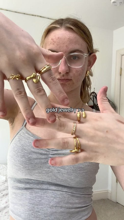 Instagram post by @pipercrawford6 for EVRY JEWELS. Caption reads: gold jewelry w @evryjewels #ad 

use code PIPER47....