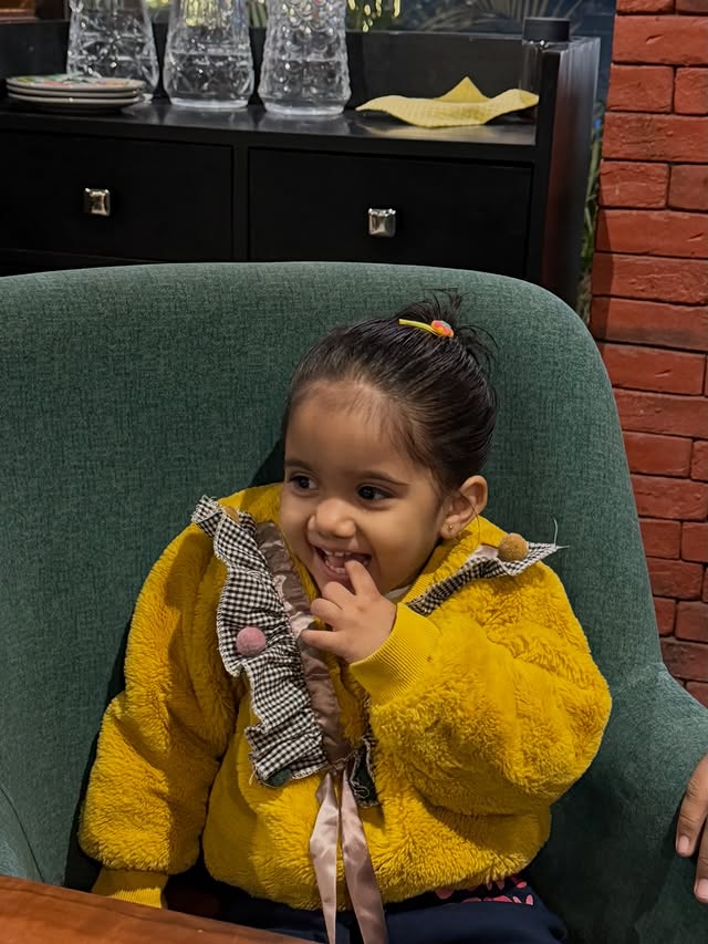 Instagram post by @sneha_f for FirstCry. Caption reads: #Collaboration with @FirstcryIndia

My little one....