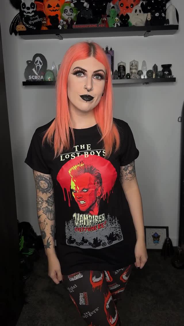 Instagram post by @saskiayoung_xox for TruffleShuffle. Caption reads: Tell me you have an obsession with The Lost Boys....