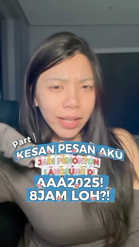 Instagram post by @annyeongitsbie for AMD. Caption reads: KESAN PESAN JADI MENONTON AAA2025! 😘🫵🏻✨ Gak....