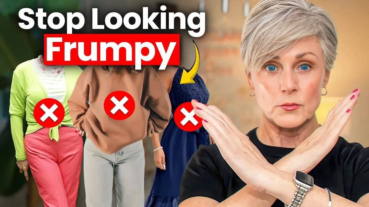 YouTube post by @BethDjalali for ZIIP Beauty. Caption reads: Stop Looking Frumpy & Older (7 Style Mistakes....