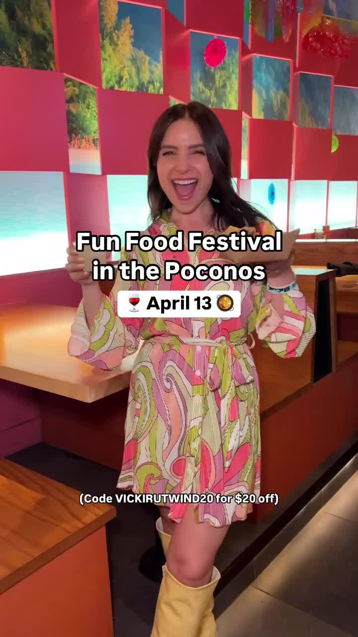 TikTok post by @vickirutwind for Kalahari Resorts. Caption reads: #ad Tickets are on sale NOW for this year’s most....