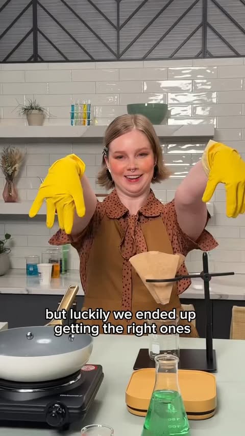 Instagram post by @hydroxide.foodscience for Future Society. Caption reads: FROM TRAD WIFE TO LAB WIFE (feat.....