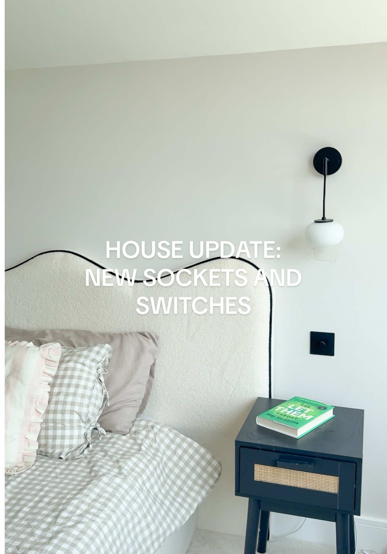 TikTok post by @rooshome for Dowsing & Reynolds. Caption reads: House update vlogs are back 😍🖤 As you can tell....