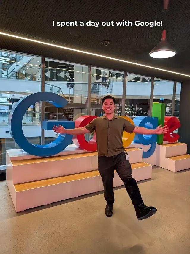Instagram post by @sydneyfoodboy for Made by Google. Caption reads: Always such an honour to be invited into Google....