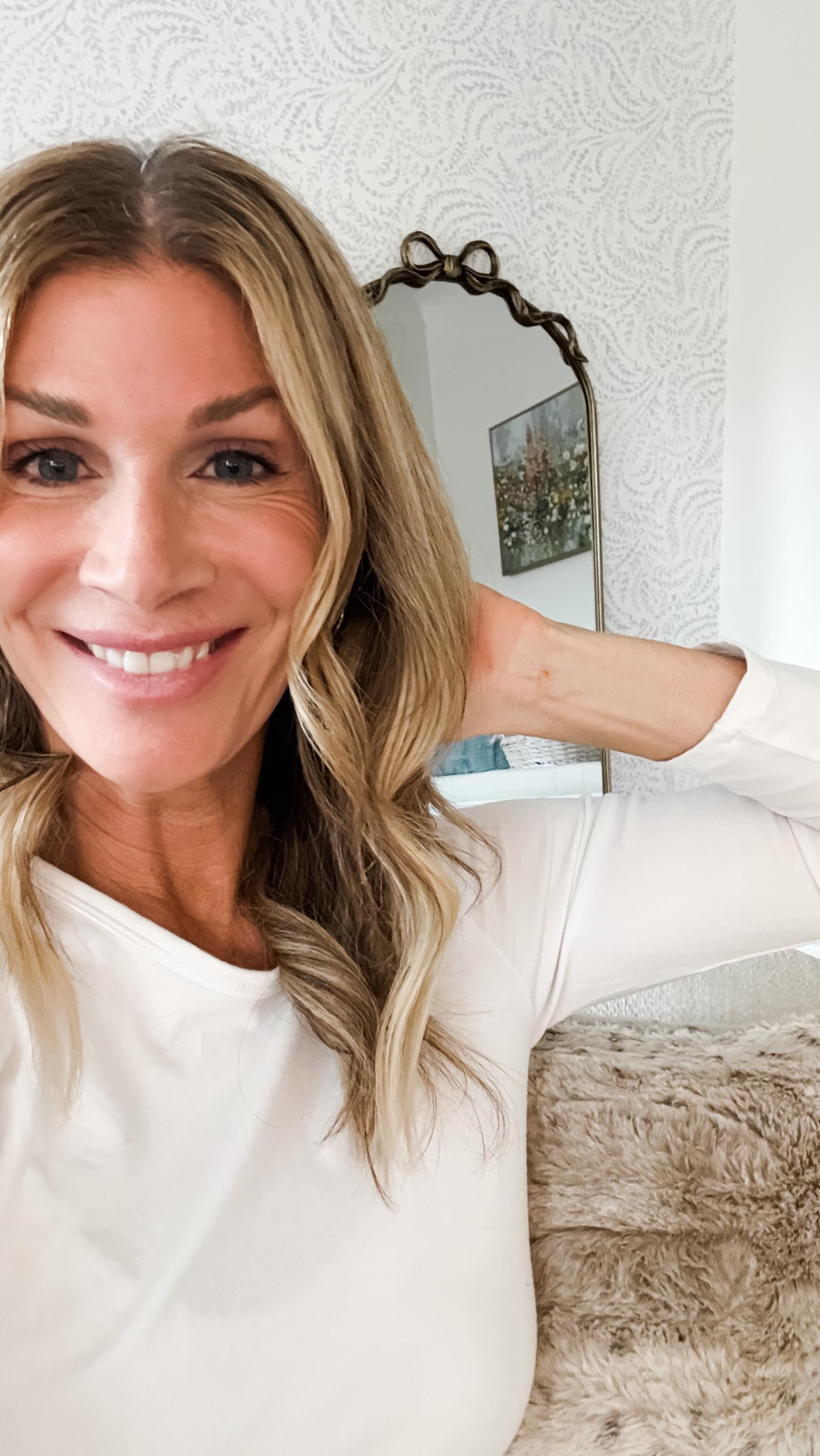 Instagram post by @a.woman.like.you for Rooms To Go. Caption reads: Well it was a bit more ambitious than originally....