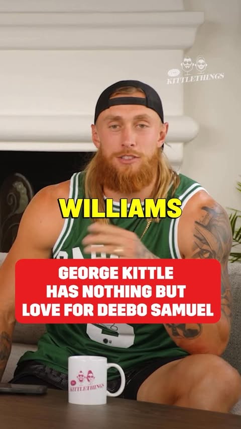 Instagram post by @ninersnationsbn for Whistle. Caption reads: George Kittle still has nothing but love for Deebo....
