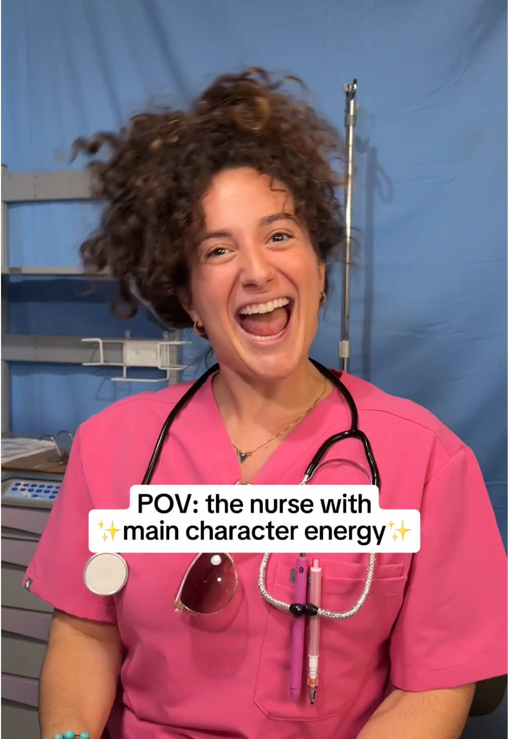 TikTok post by @alikicomedy for Peacock TV. Caption reads: Stay with me!!! and catch up on season 1 of St.....