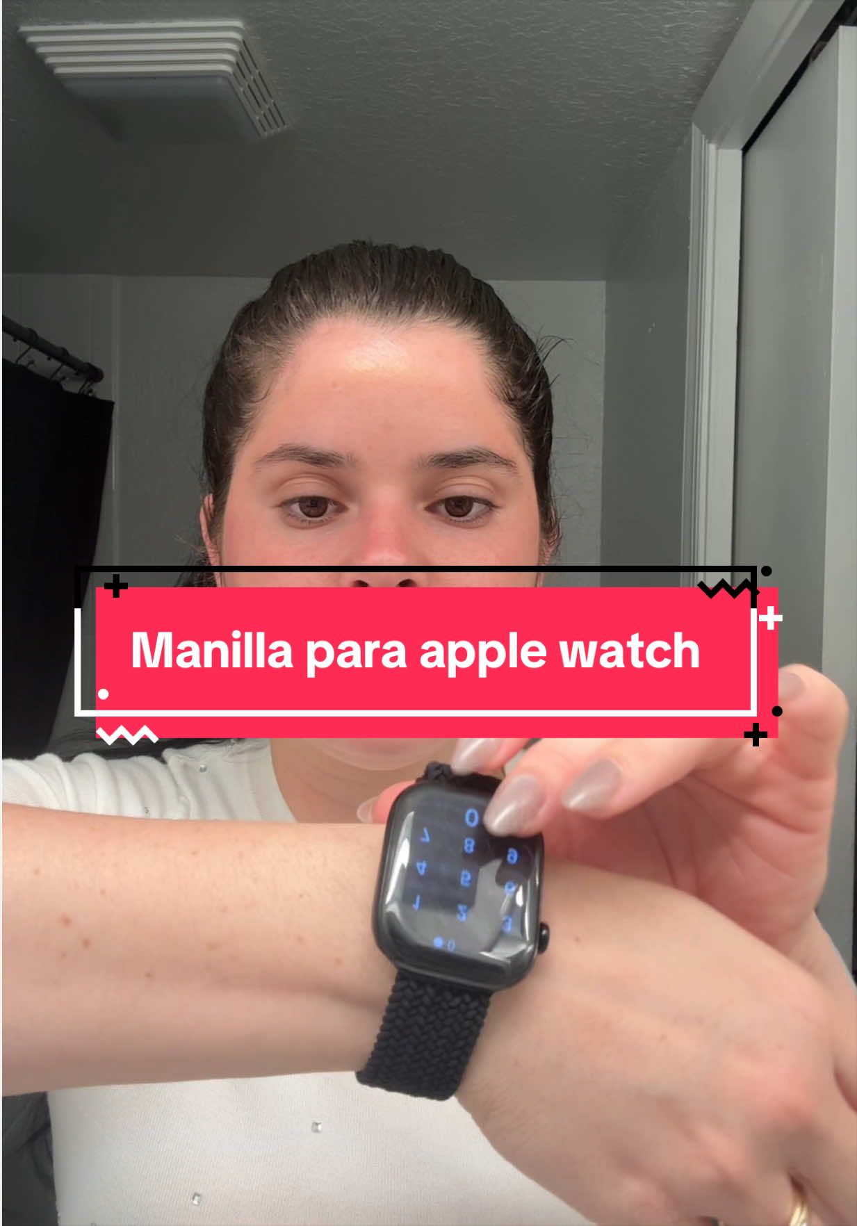 TikTok post by @babymartinezm for Solace Bands. Caption reads: [...] Reloj inteligente Reloj inteligente @Solace....
