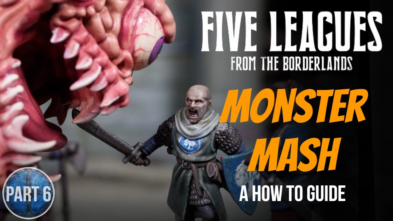 YouTube post by @PeachyTips for The Army Painter. Caption reads: Monsters Hit DIFFERENT in 5 Leagues.