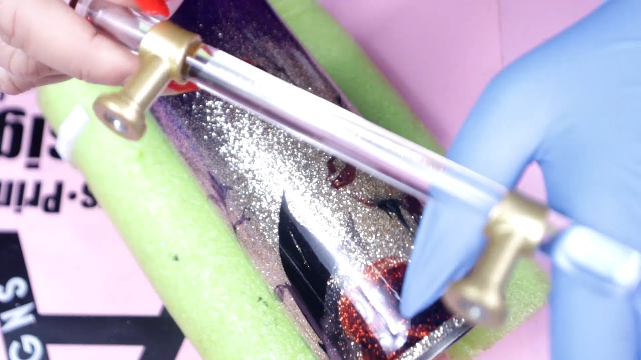 YouTube post by @RebeccaEscott for Counter Culture DIY. Caption reads: How to Attach a Handle | Tumbler Tutorial.