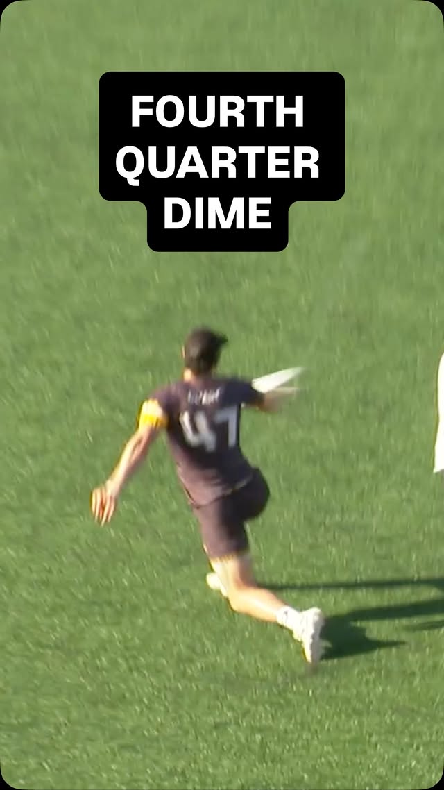 Instagram post by @ufaleague for 1 Shot Energy. Caption reads: Marcel Oliart delivered this throw right on the....