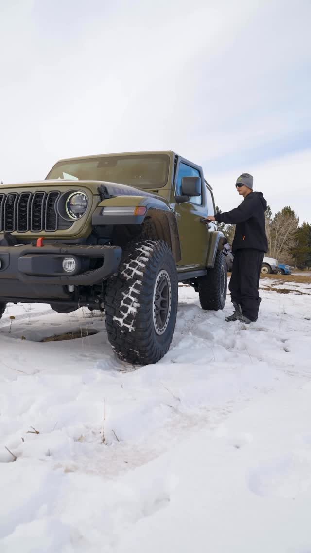 Instagram post by @dustyhenricksen for Jeep. Caption reads: [...] day at #XGamesAspen 2026 Driven by @jeep.....