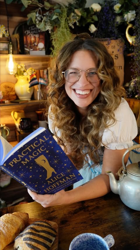 Instagram post by @megs.tea.room for Berkley Publishing Group. Caption reads: Received the most magical book mail from....