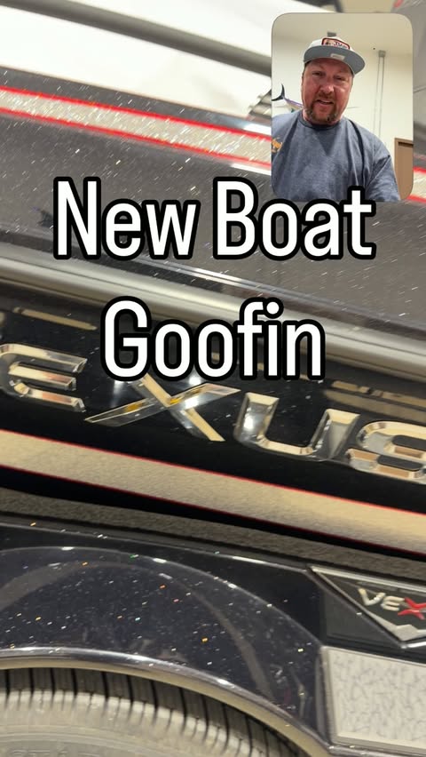 Instagram post by @jtkenneyfishing for Mercury Marine. Caption reads: New boat goofin! @therealvexusboats VXs 21 is a....