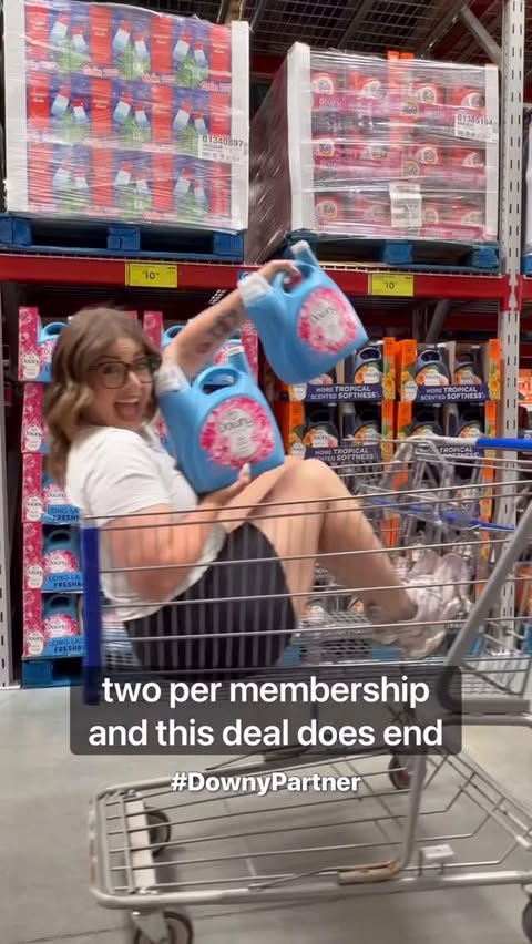 Instagram post by @torok.coupon.hunter for Downy. Caption reads: Stock up at Sam’s Club! #DownyPartner @downy April....