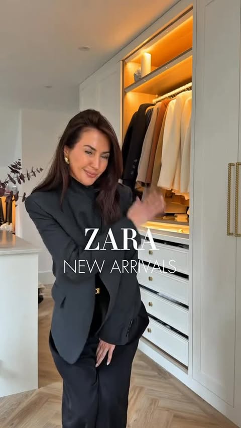 Instagram post by @giovanna_michelle_zaraoutfit for Lauren Croker • Online Stylist. Caption reads: Zara haul 🖤 adv - comment with SHOP to receive....