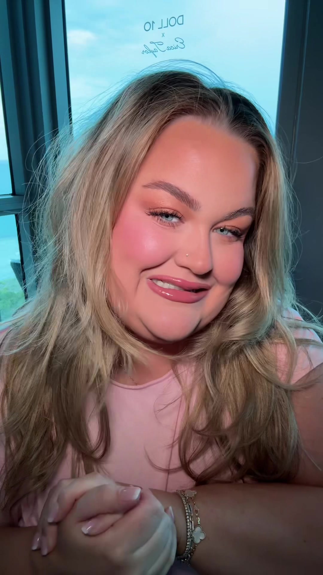 TikTok post by @sydneyslayyyz for Doll 10 Beauty. Caption reads: GRWM FOR NIGHT ONE IN MIAMI WITH @Doll 10 Beauty!....