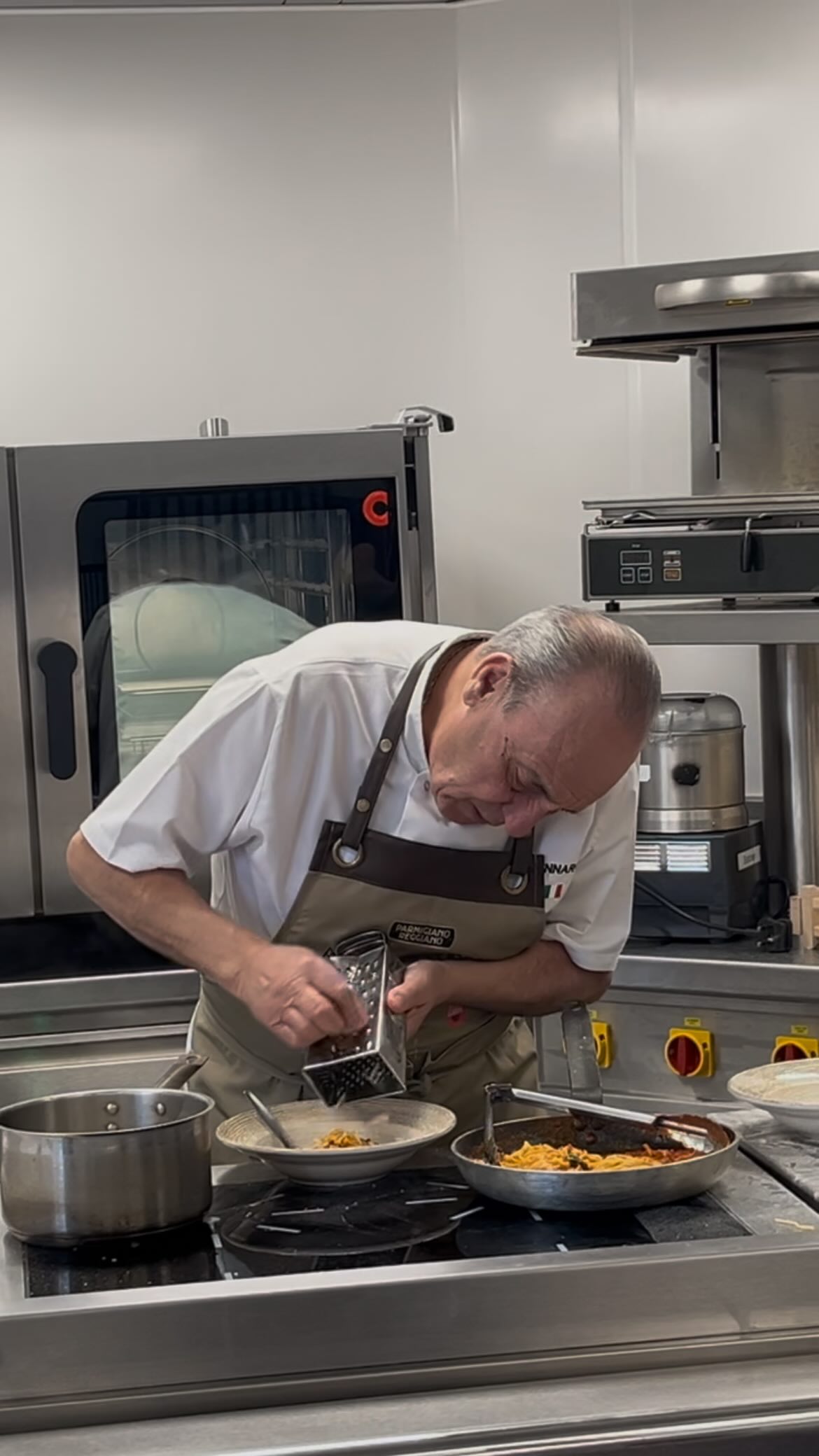 Instagram post by @gennarocontaldo for Parmigiano Reggiano. Caption reads: Hi lovely people! What a fantastic day at....