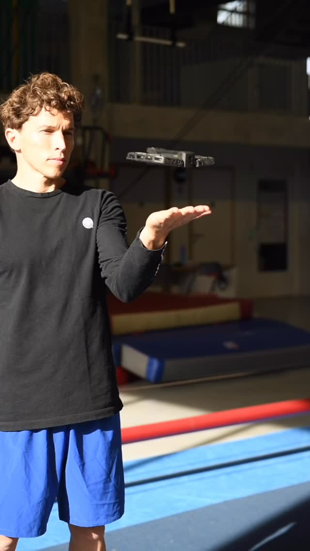 Instagram post by @thomashubener for HOVERAir. Caption reads: Life-recording game changer with my new HOVER Air....