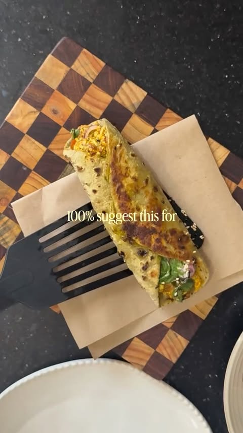 Instagram post by @priya_whatscooking for Aashirvaad. Caption reads: [...] Masala Wrap gets its perfect base with....