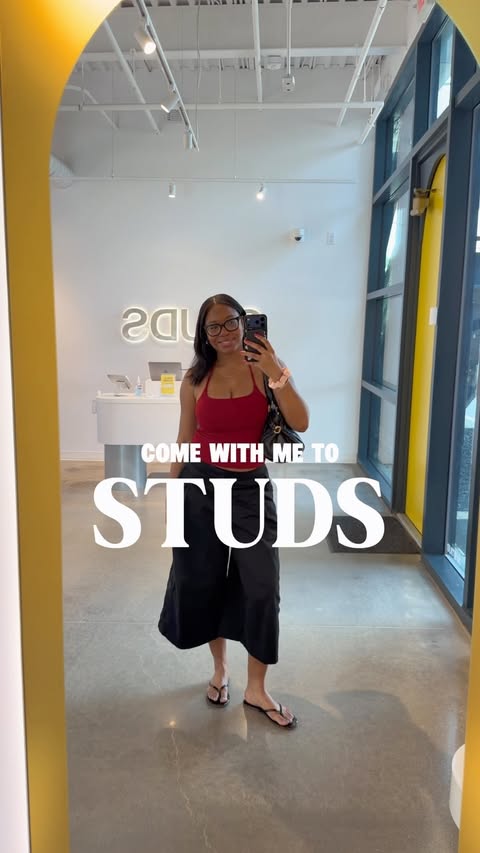 Instagram post by @bbnaph for Studs. Caption reads: thank you @studs for the complimentary ear....
