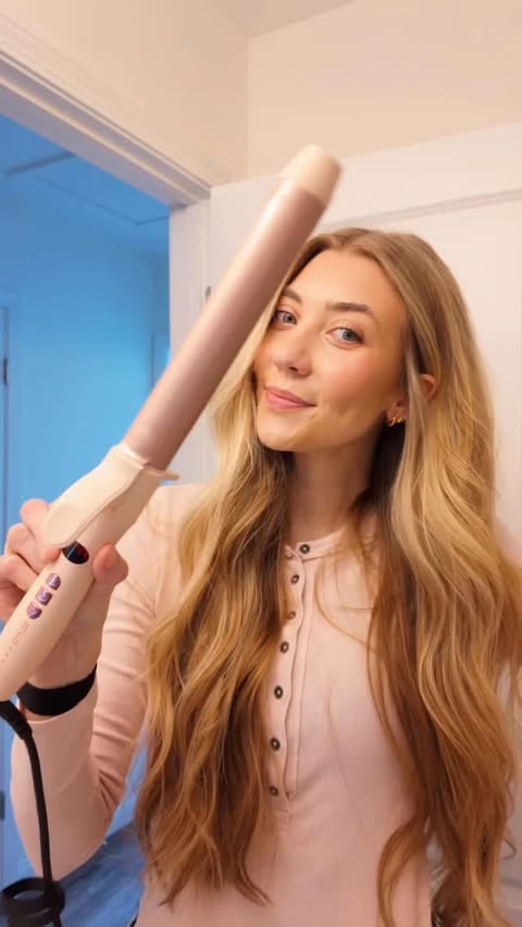Instagram post by @baileyreaganx for FHI Heat. Caption reads: [...] Long Barrel Curling Iron (1.25”) from....