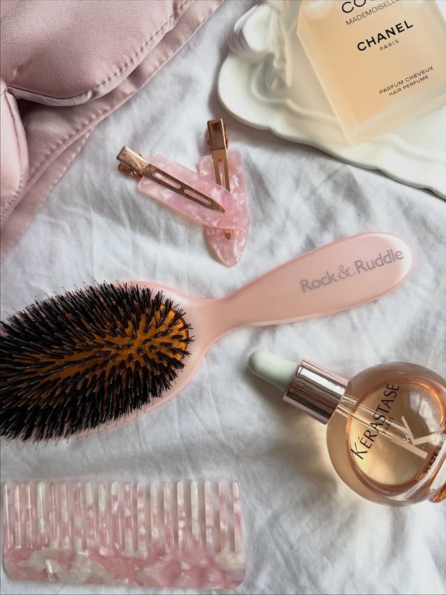 Instagram post by @the.midlife.glow for Rock & Ruddle. Caption reads: Ive absolutely fallen in love with this brush from....