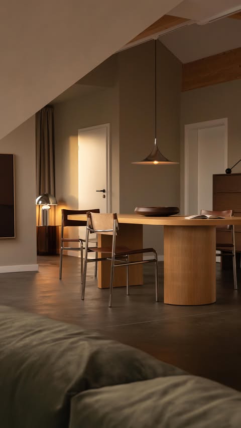 Instagram post by @twoguys1home for Westwing. Caption reads: [...] Taite lamp and Luno Stool - all from....