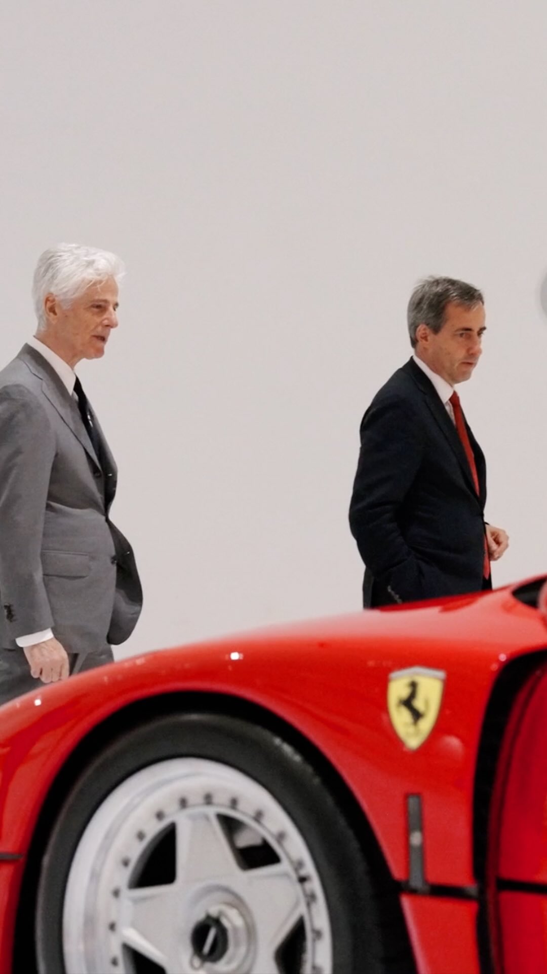 Instagram post by @museiferrari for Ferrari. Caption reads: "The directors of the Musei Ferrari probably do....