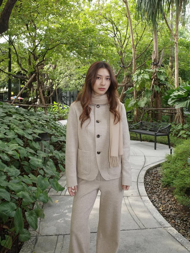 Instagram post by @mewnittha for Loro Piana. Caption reads: [...] Discover your treasured pieces at the Loro....