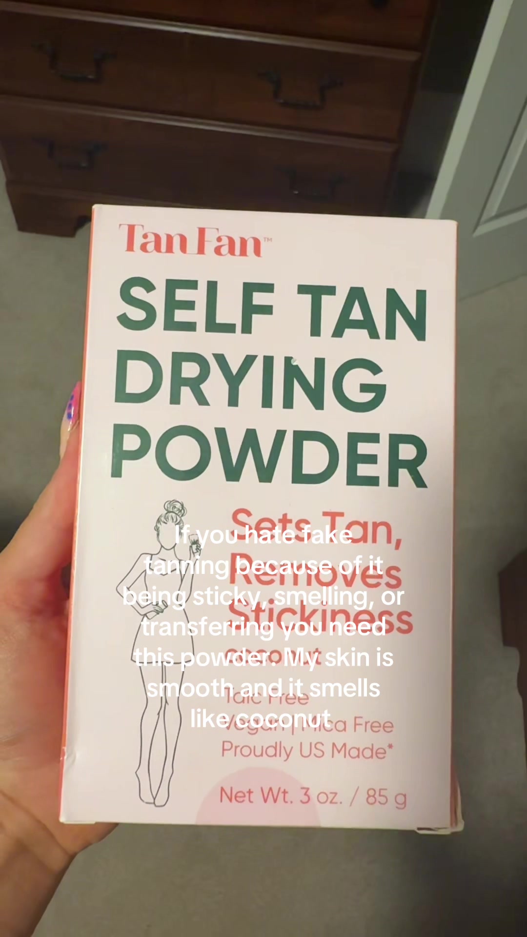 TikTok post by @_avahooper_ for TAN FAN. Caption reads: Thank you Tan Fan we needed this #fyp #tanningtips....