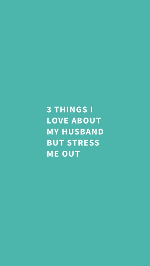 Instagram post by @emilywking_ for Tiege Hanley. Caption reads: 3 things I love about my husband but stress me....