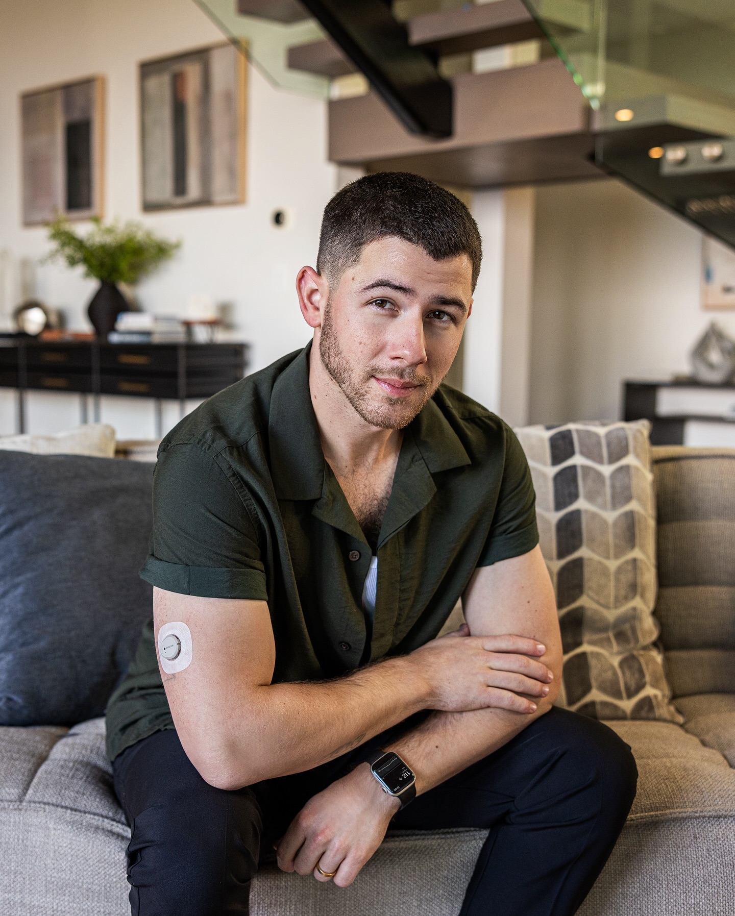 Instagram post by @nickjonas for Dexcom. Caption reads: After my type 1 diabetes diagnosis at 13, it felt....