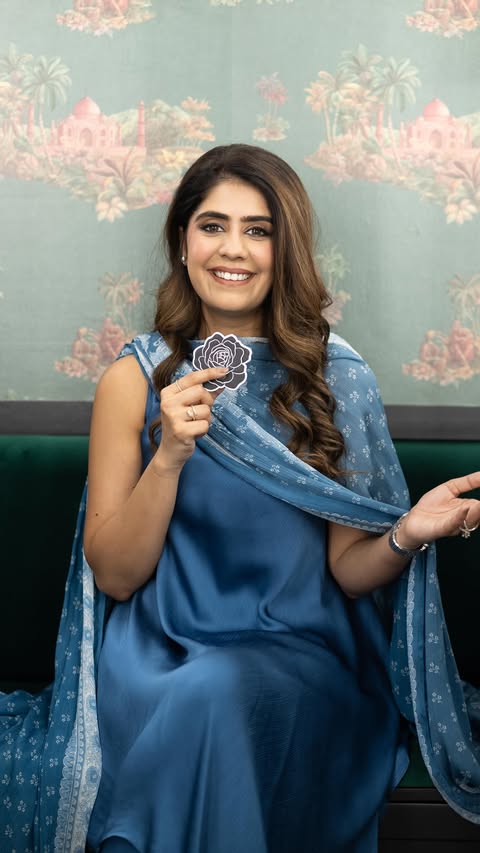 Instagram post by @mehalkejriwal5 for TATA CLiQ Luxury. Caption reads: [...] Shop now at @indi_luxe by @tatacliqluxury ✨....