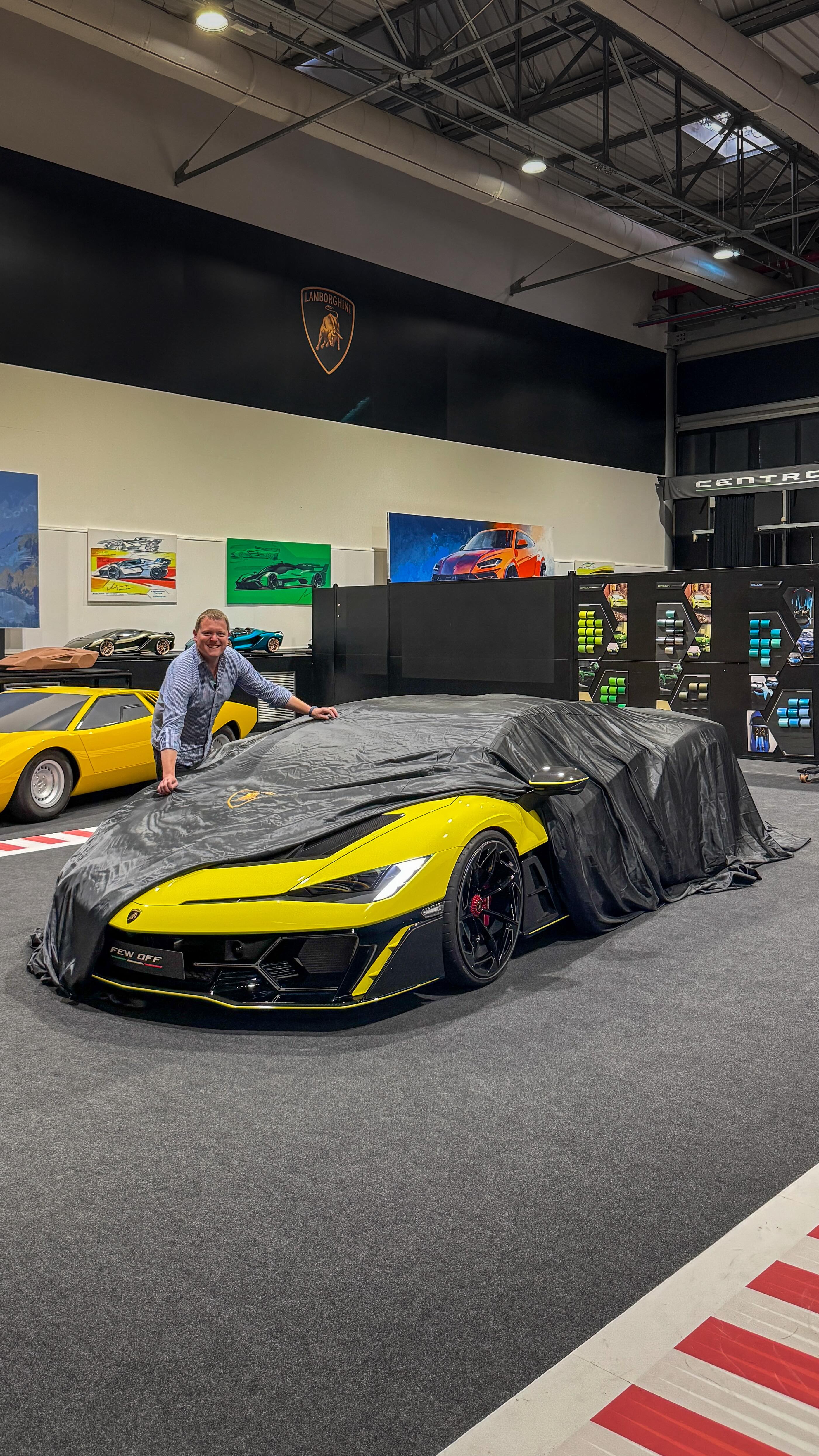 Instagram post by @shmee150 for Lamborghini. Caption reads: Introducing the brand new @lamborghini Fenomeno.....