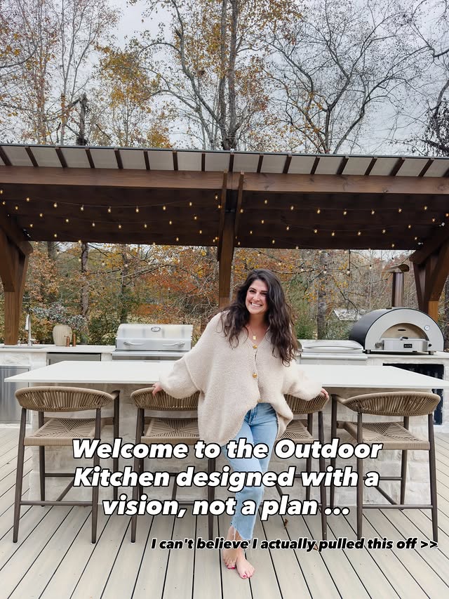 Instagram post by @livingononepercent for Cosentino. Caption reads: [...] @decksouth Countertops are Dekton by....