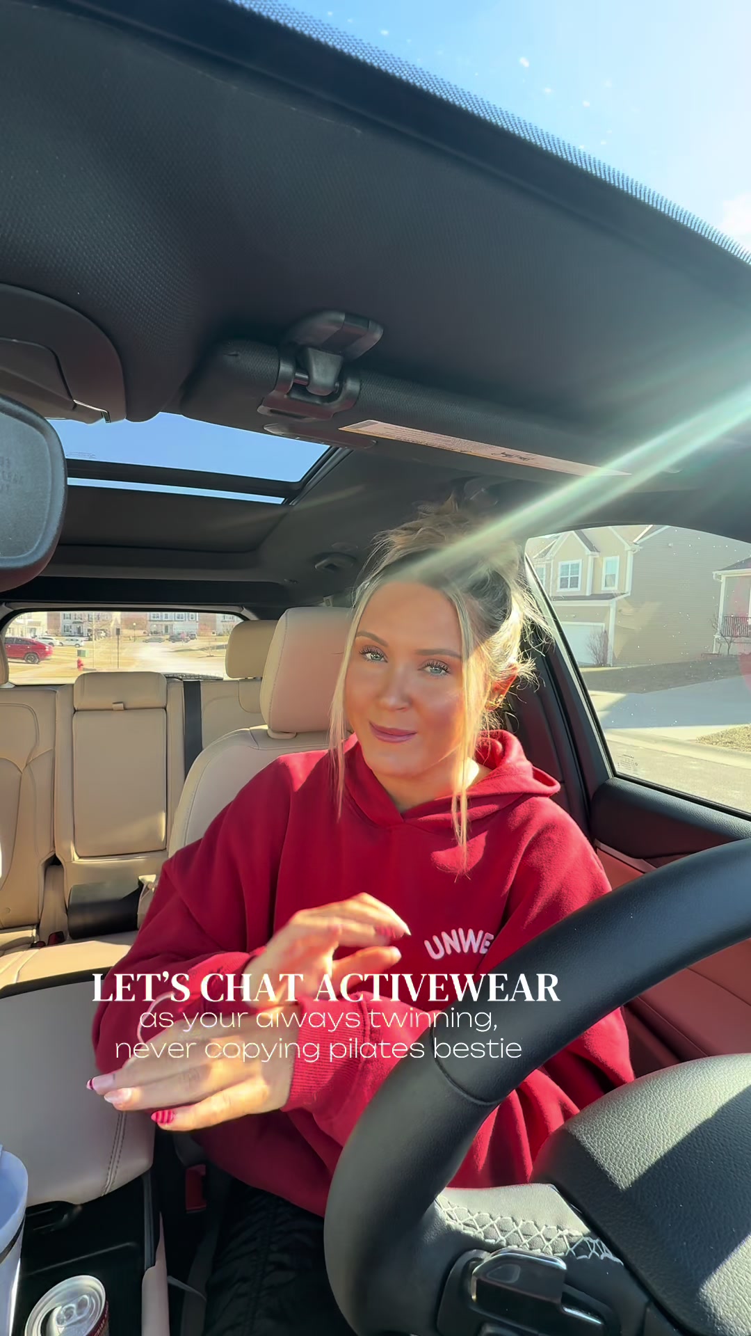 TikTok post by @oliviamock for Liaison The Label. Caption reads: [...] #routine @lululemon @ATHLETA @Liaison The....