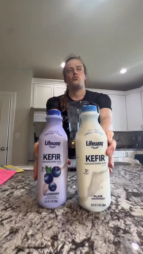 Instagram post by @noelmulkey for Lifeway Foods. Caption reads: Recovery isn’t just about protein. Gut health....
