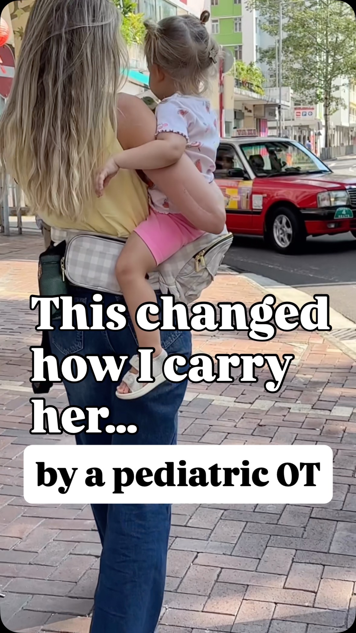 Instagram post by @ot.lorena for Tushbaby. Caption reads: Motherhood doesn’t slow down—so the way we move....