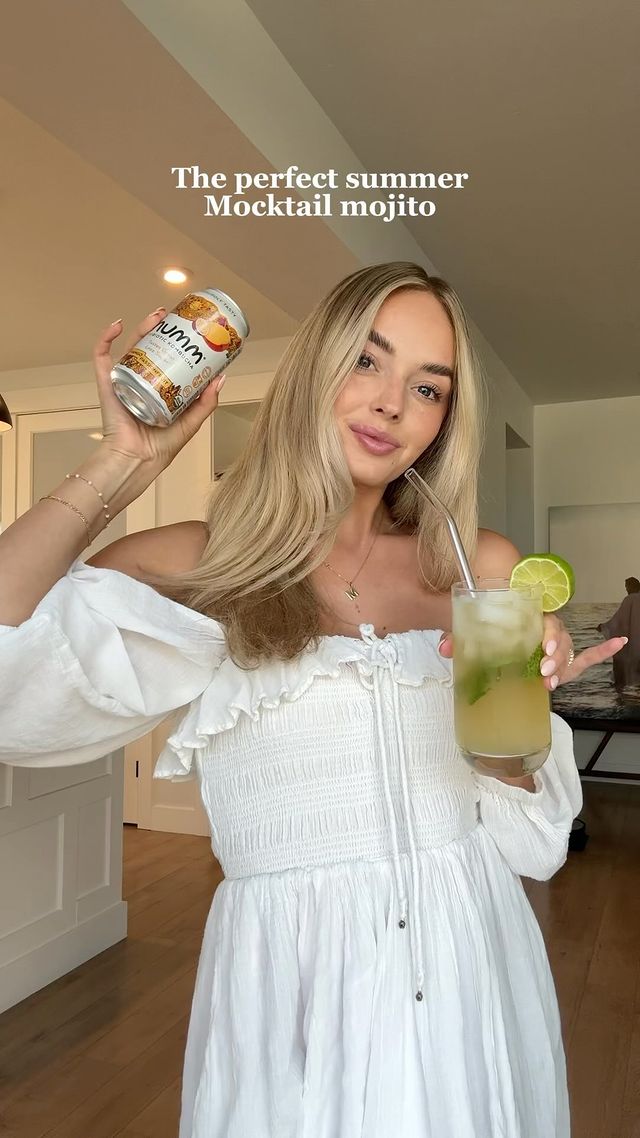 Instagram post by @camille_munday for Humm Kombucha. Caption reads: This mocktail is going to be my summer drink! If....